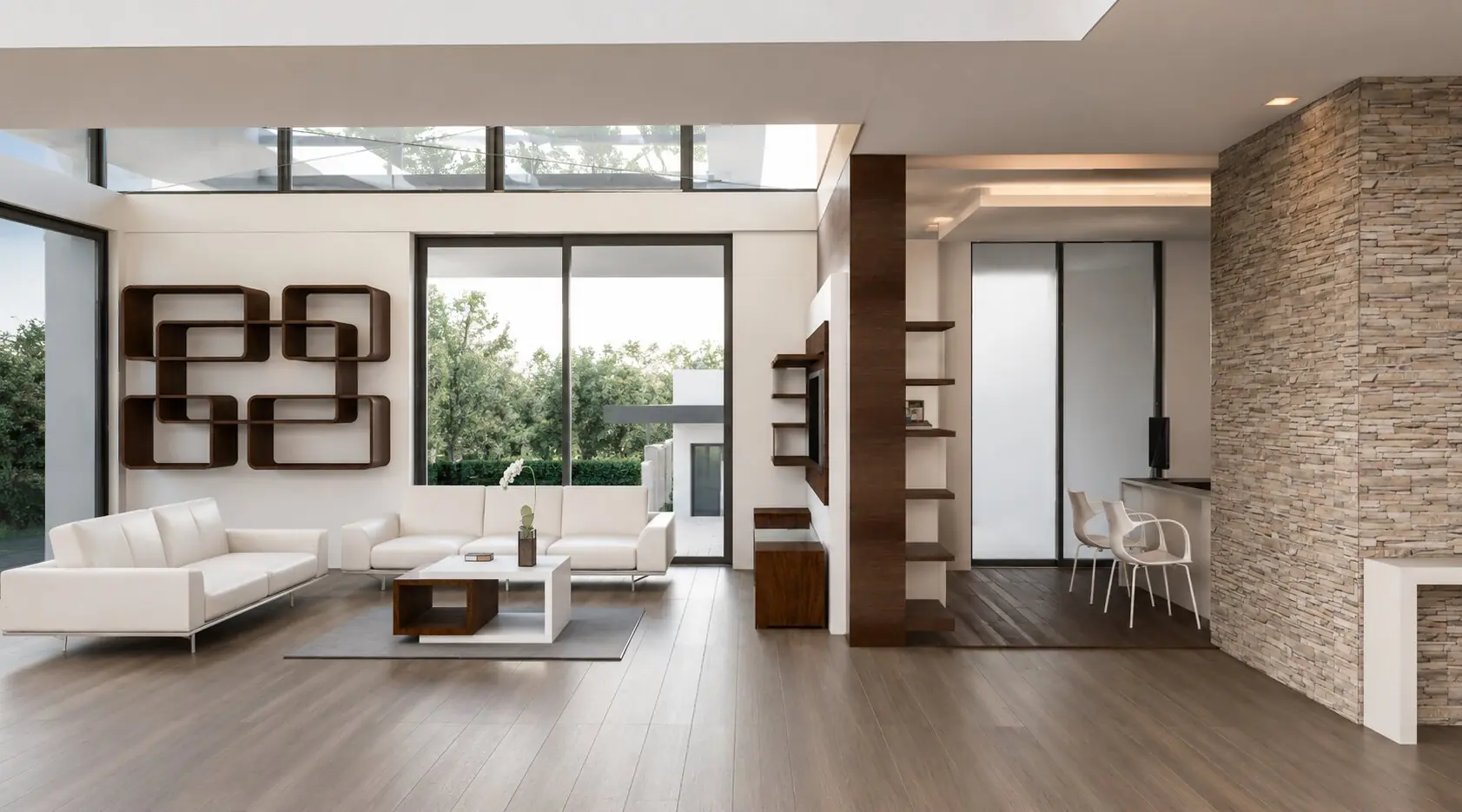 Sala y relación con el exterior — Casa Modelo Green Valley
