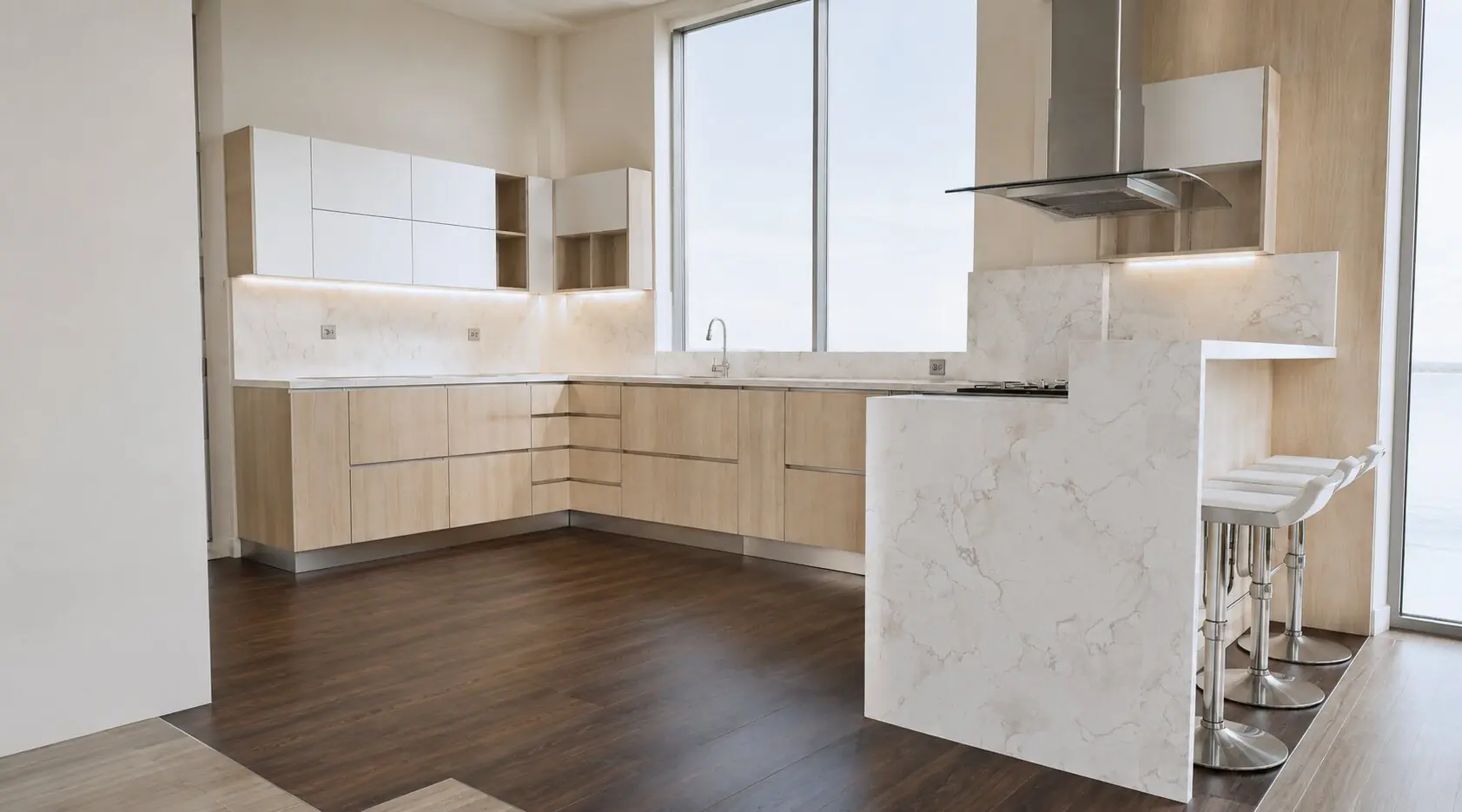 Configuración funcional de la cocina — Casa Modelo Green Valley