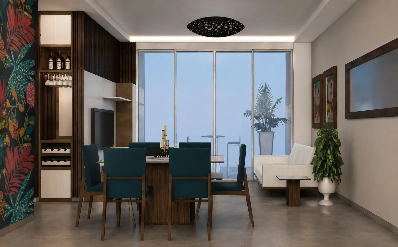 Comedor y luz natural — Lady Pollera
