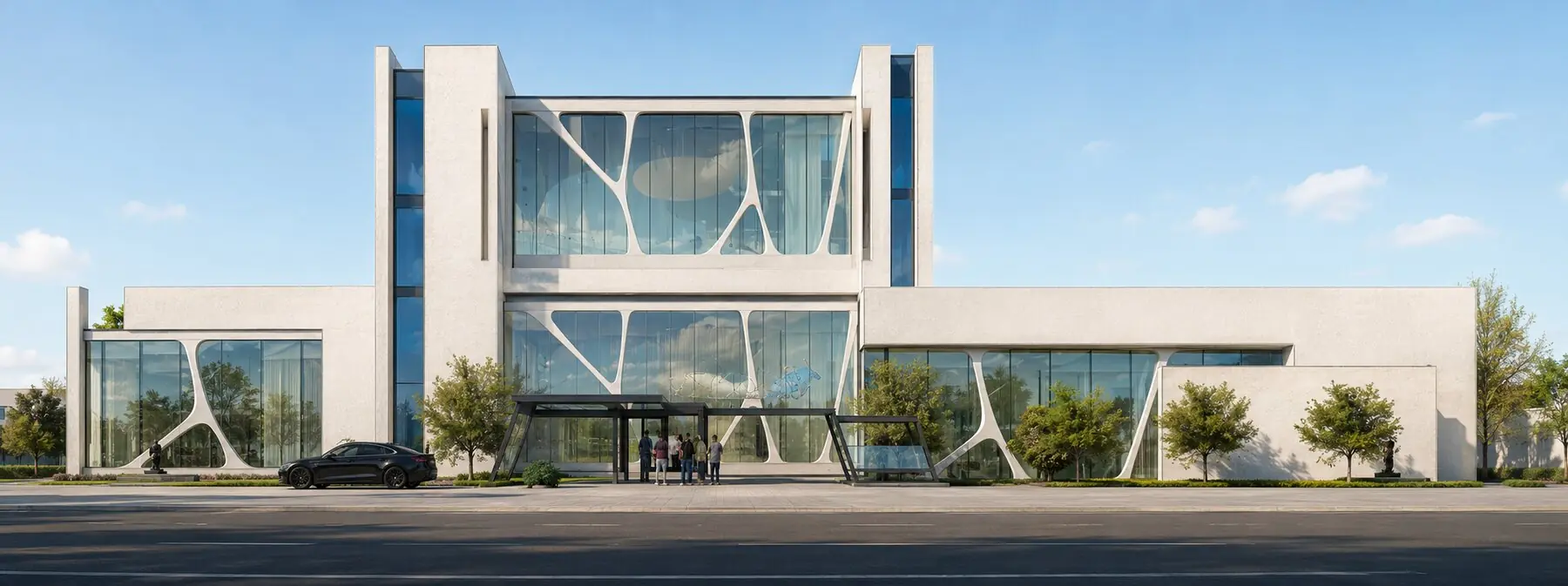 Fachada principal y acceso — Propuesta de Diseño Museo del Niño