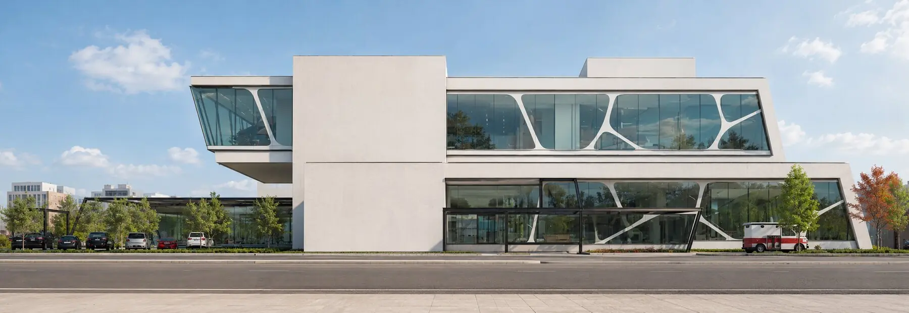 Fachada lateral y transparencia — Propuesta de Diseño Museo del Niño