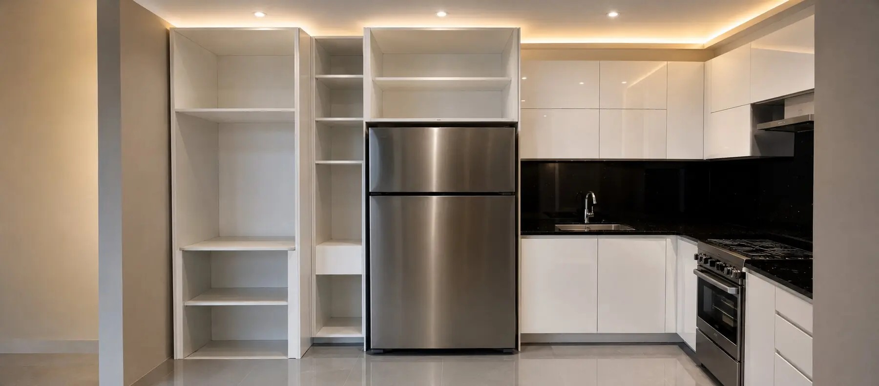 Frente de almacenamiento y área de trabajo — 19A Smart Kitchen