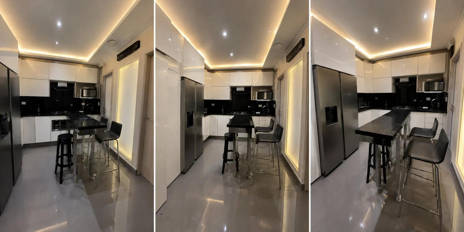 Vista general de la cocina y barra — 19A Smart Kitchen