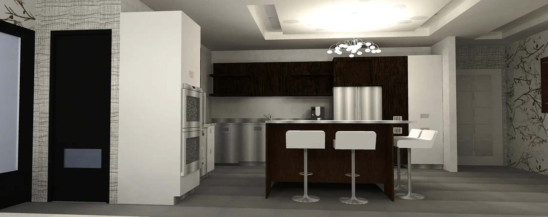 Propuesta de cocina abierta.